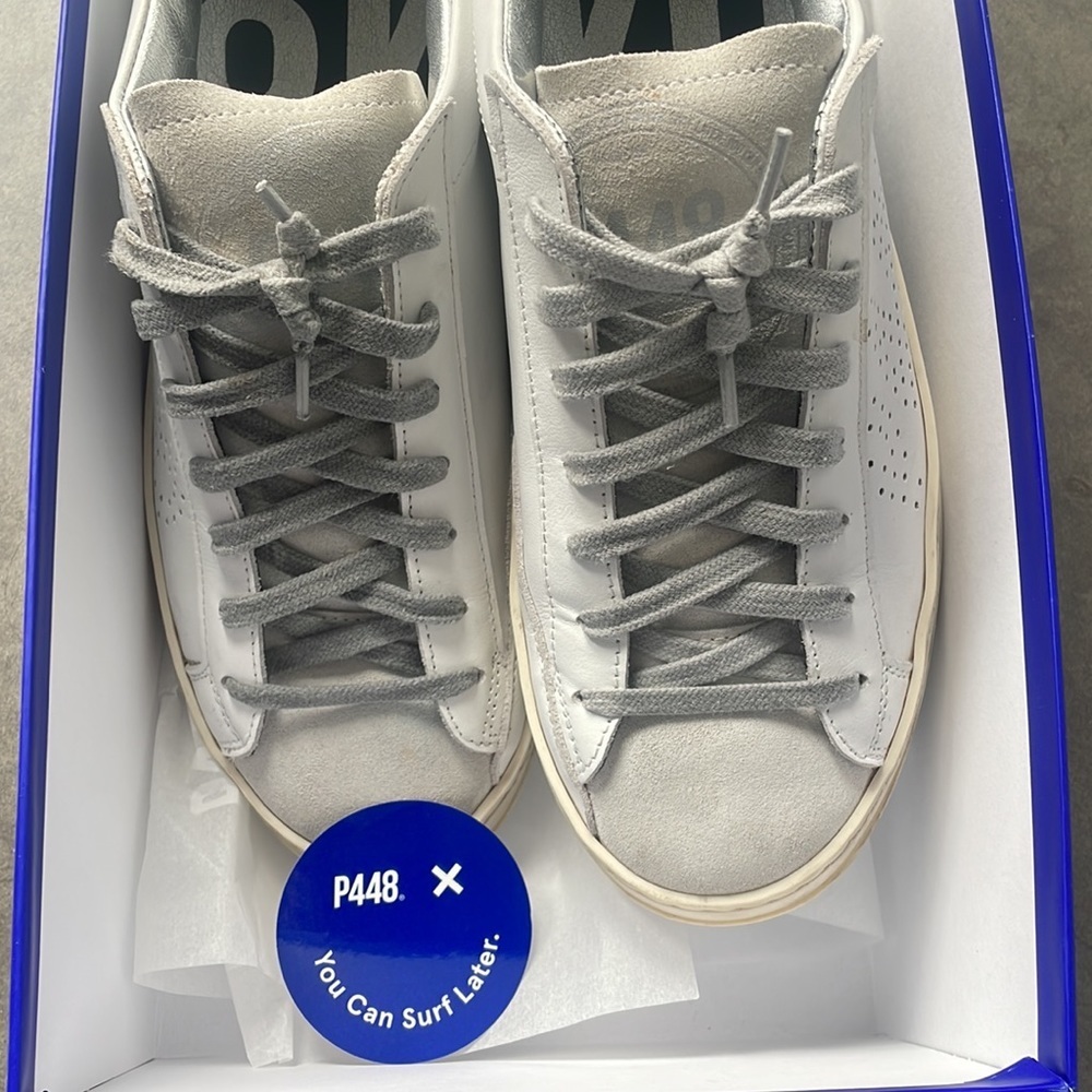 P448 Bthea Leather Sneaker P448 Size 9.5 - Picture 12 of 16